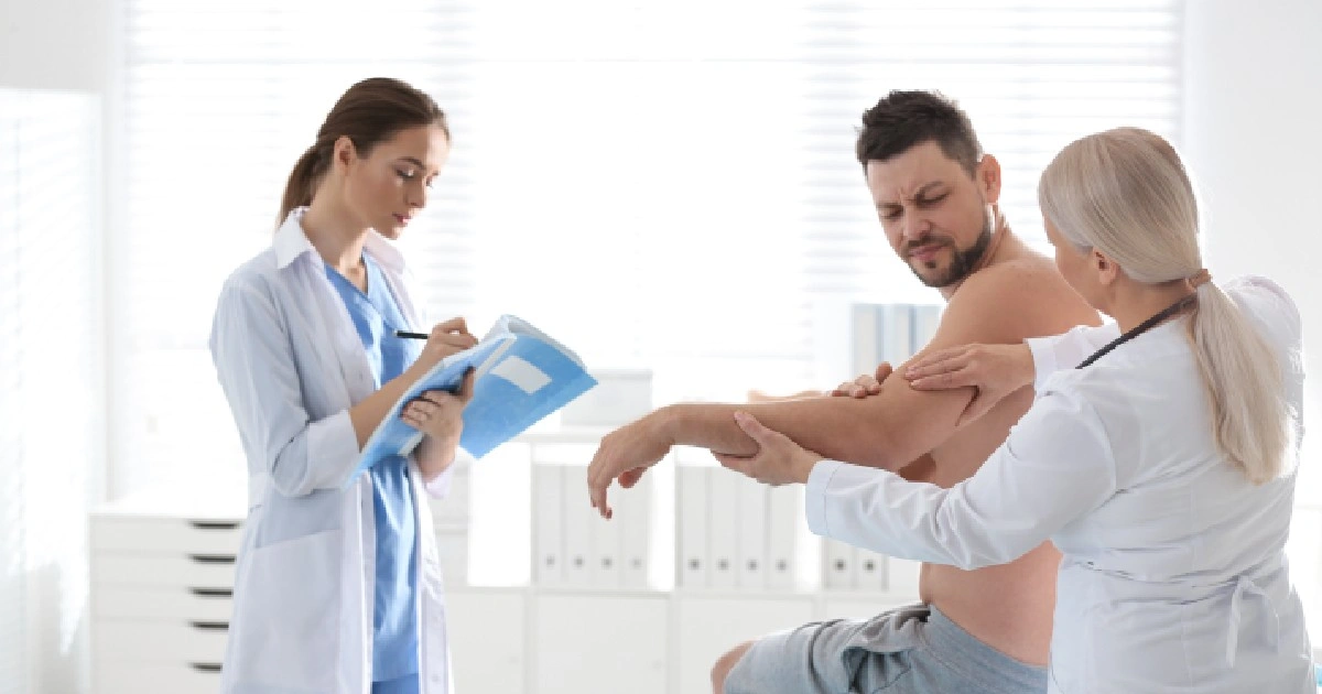 Man taking Ambulatory Phlebectomy in Corpus Christi, TX